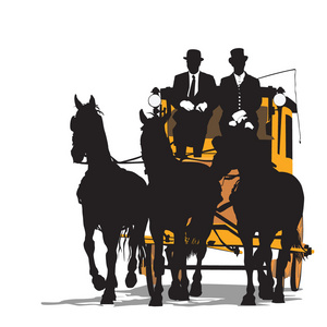 古代三驾马车图片