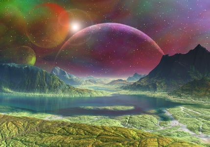 彩虹星球照片