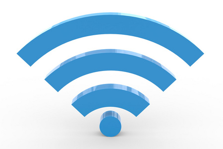 3d wifi 标志.高信号照片