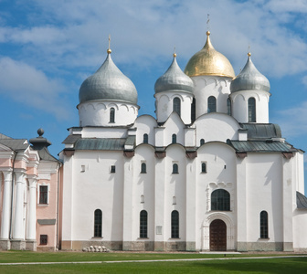 圣索菲亚大教堂中的大诺夫哥罗德俄罗斯克里姆林宫