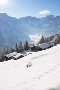 braunwald，著名的瑞士滑雪度假村