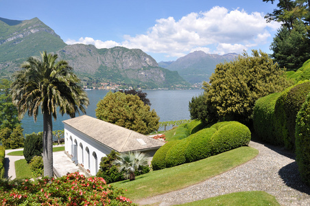 梅尔齐别墅在贝拉焦镇上著名意大利科莫湖