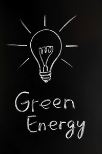 灯泡，绿色能源