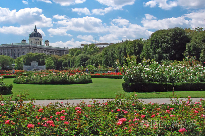 在volksgarten,维也纳花园