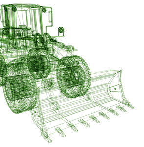 模型机反诈骗3d 模型推土机照片