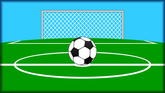 足球主题蜡笔画图片