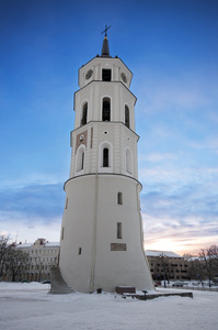 Gediminas socha, vilnius, Litva在立陶宛维尔纽斯的钟塔
