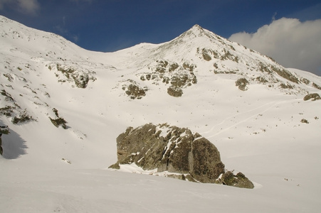 retezat 山，罗马尼亚冬季景观