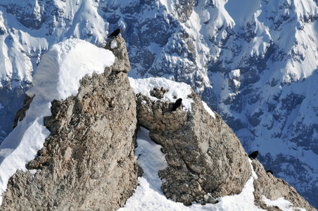 在 dolomities，dolomiti意大利冬季滑雪度假村