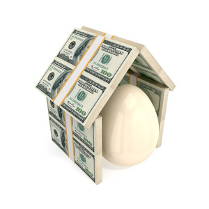 蛋壳在屋檐下的所作的钱图片