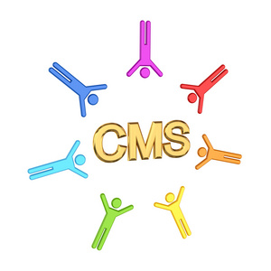 多彩 3d 小和金黄的词 cms