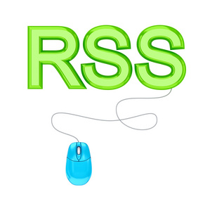 pc 鼠标和绿字 rss