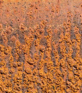 详细信息老，橙色，生锈的金属纹理背景