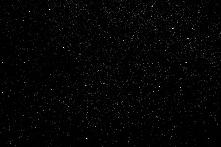 夜晚的天空，银河系中的星星