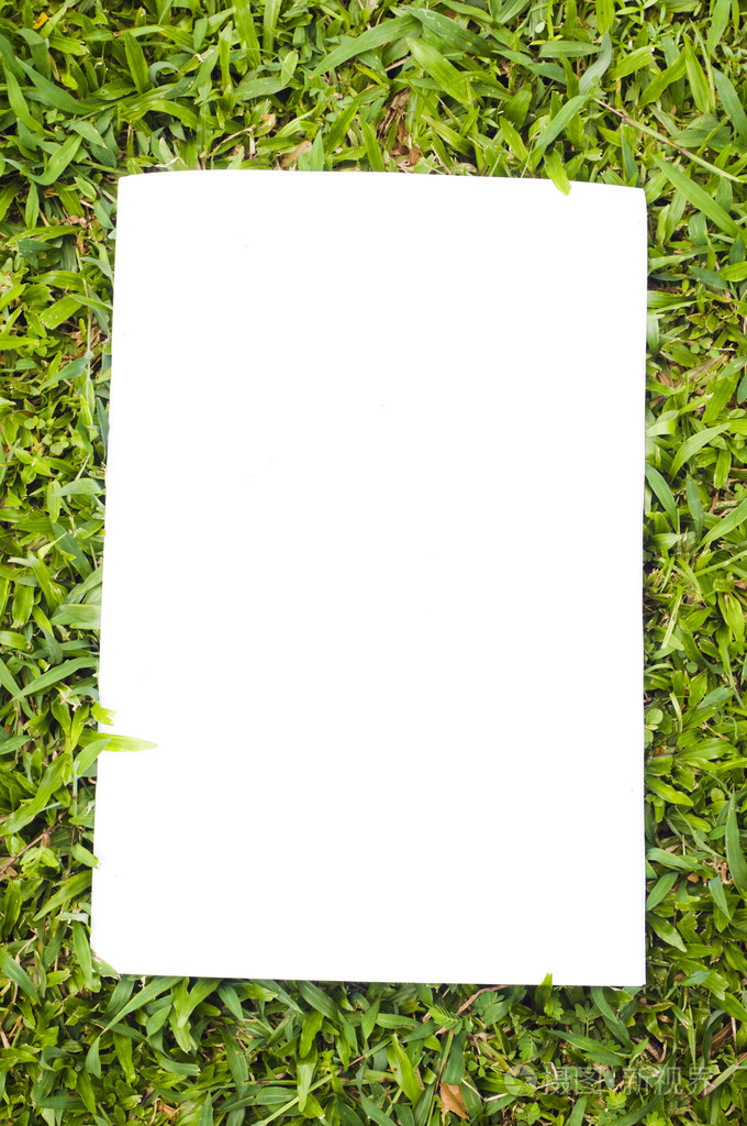 空白的白色传单