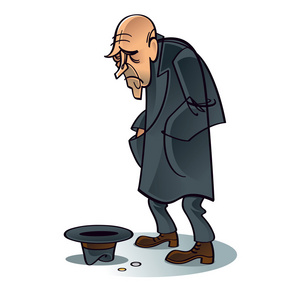 可怜的乞丐危机问题抑郁症作业工作失业照片