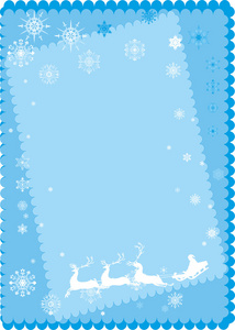 圣诞幻想鹿和雪花图案