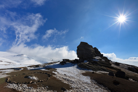 bucegi 狮身人面像罗马尼亚