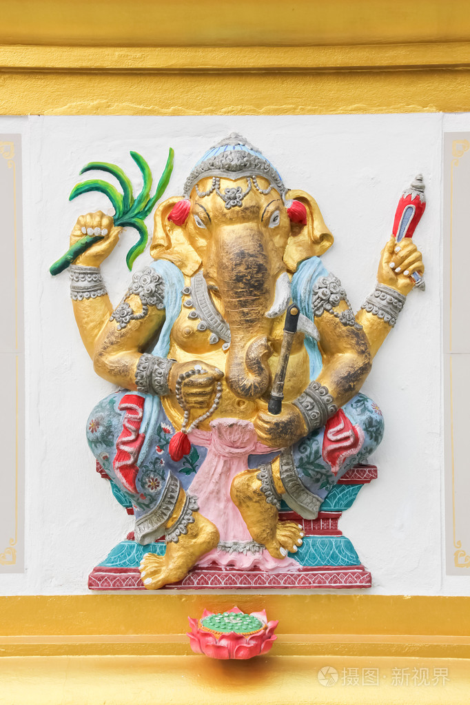 象头神与明亮的颜色愈合chachoengs的形象