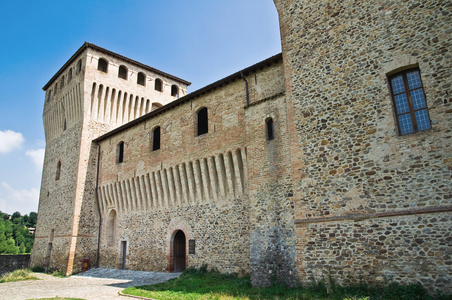 torrechiara 的城堡。艾米利亚罗马涅。意大利
