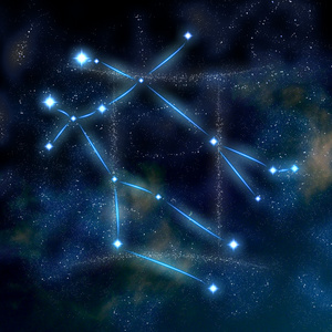 双子星光双子星座和符号照片
