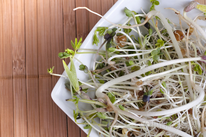 beansprouts在一个碗中