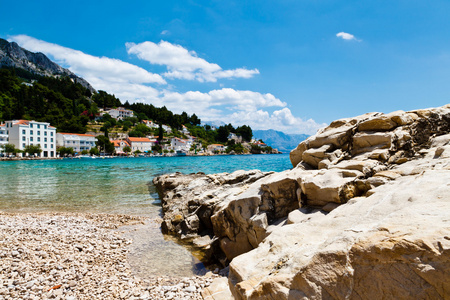 地中海和金石滩在克罗地亚