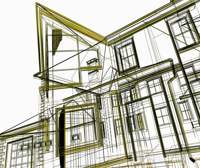 抽象的现代建筑