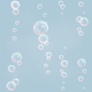 漂浮的泡沫无缝平铺背景图片