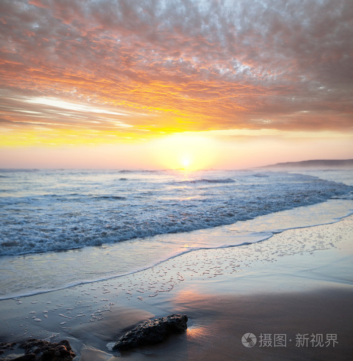 海上日落