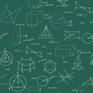 与数学公式矢量模式与数学公式数学符号无缝模式与简单几何文章数学