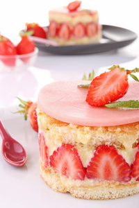 草莓甜点 脆饼