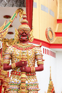 庙宇建筑位于北柳，泰国
