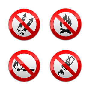 设置禁止的标志消防