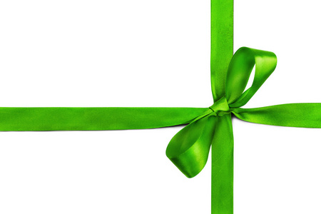 绿丝带蝴蝶结图片
