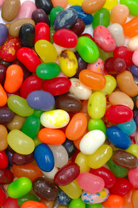多彩色糖豆