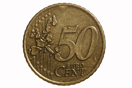 共和国欧元五毛欧元硬币照片