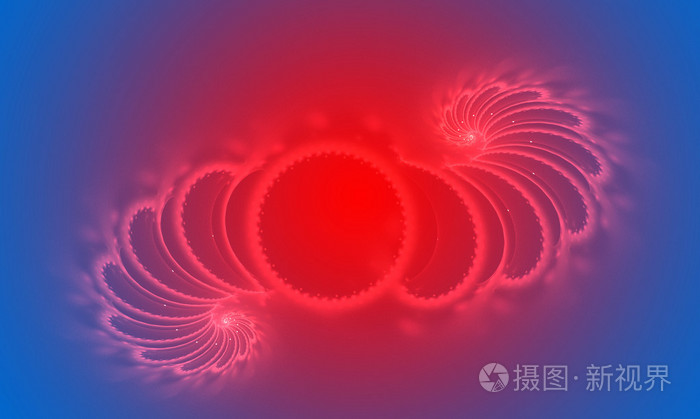 蓝色和红色的抽象背景淡出效果