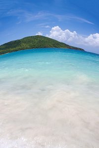 美丽的库莱布拉岛的热带水域