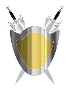 封印有一个盾牌在中心与美国人拿着弓和箭头, 在盾附近, 并且在那之上