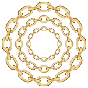金色圆形链