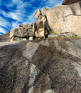 rockscape 花岗岩山景观云天空