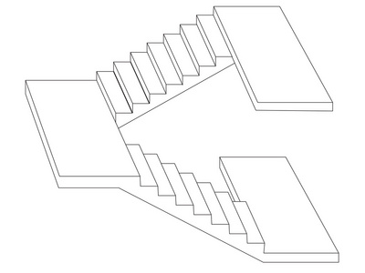 楼梯平面图 手绘图片