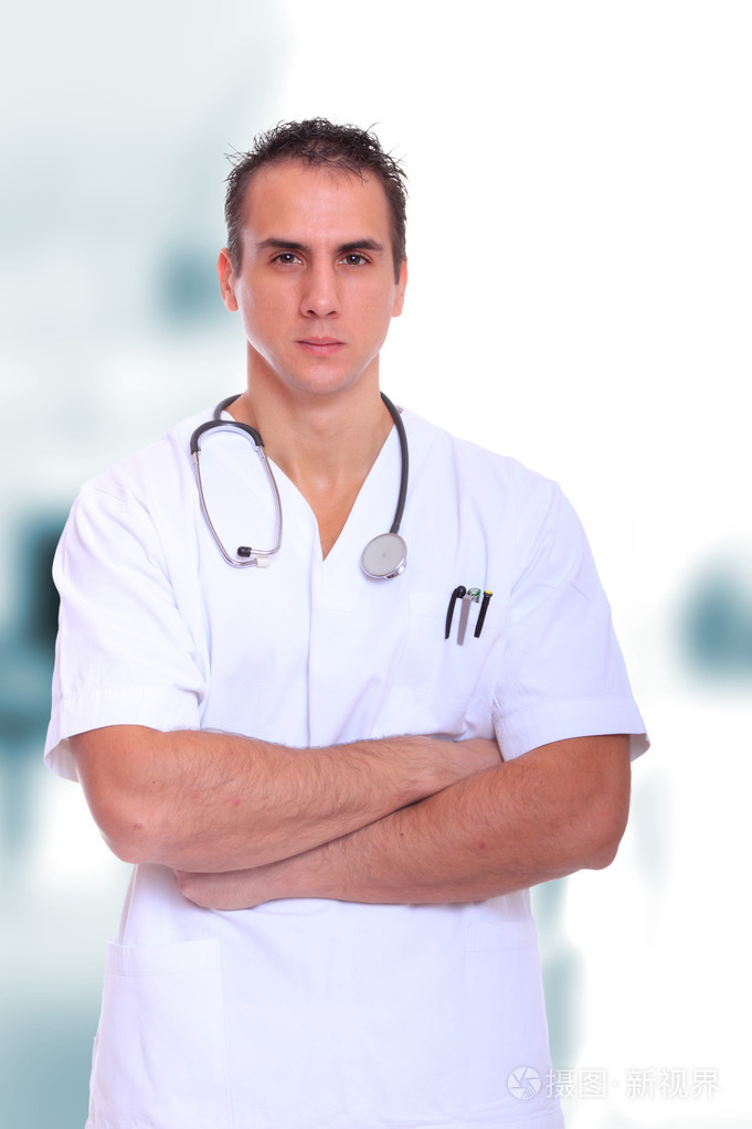 英俊的男医生照片-正版商用图片0vuj5v-摄图新视界