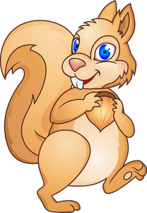 花栗鼠卡通图片