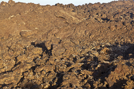 在国家公园帝曼法雅的火山石