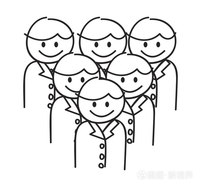 管理团队涂鸦插画-正版商用图片0vut2l-摄图新视界