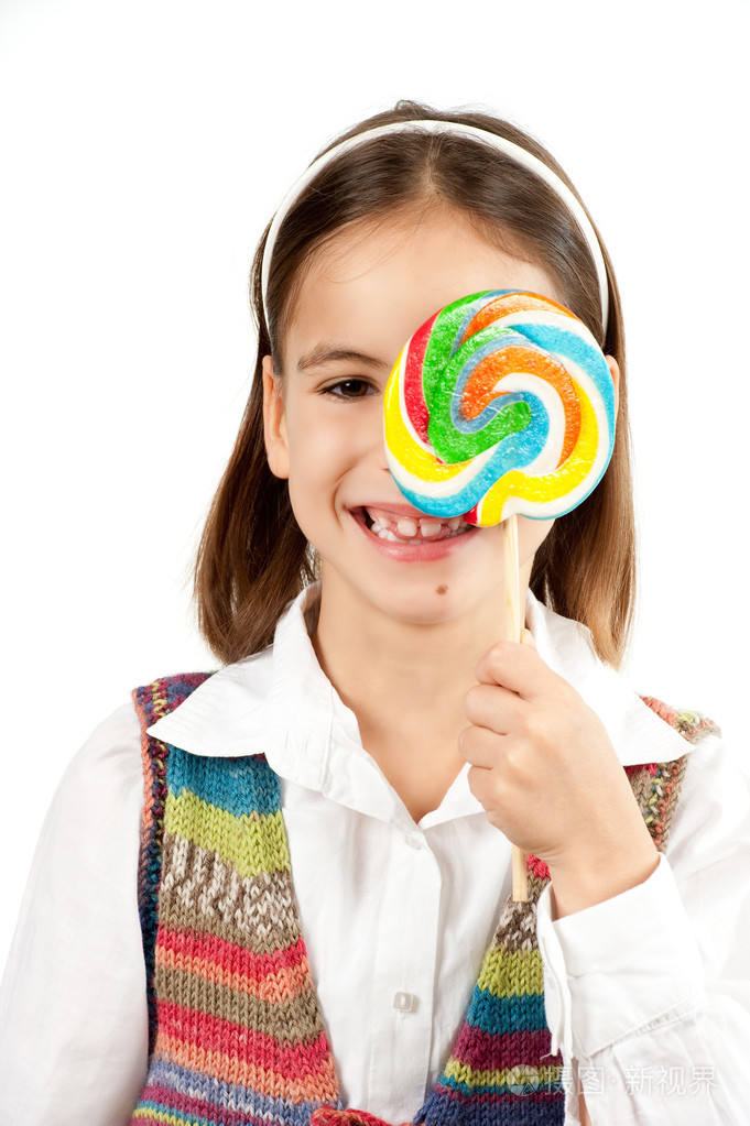棒棒糖的小女孩