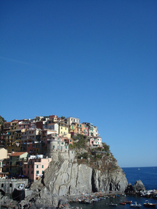 在 camogli 中海的房子