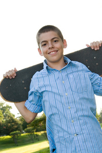 与他的滑板少年图片
